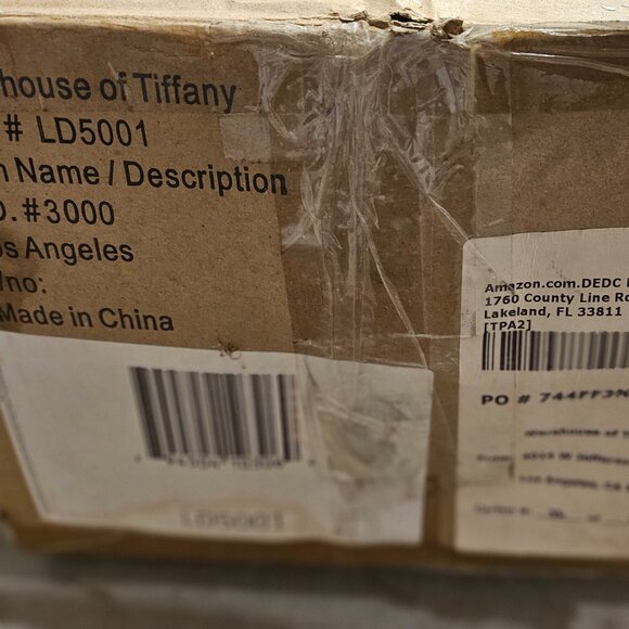 NEW in box Warehouse of Tiffany LD5001 Taylor Wall Light - Picture 5 of 5